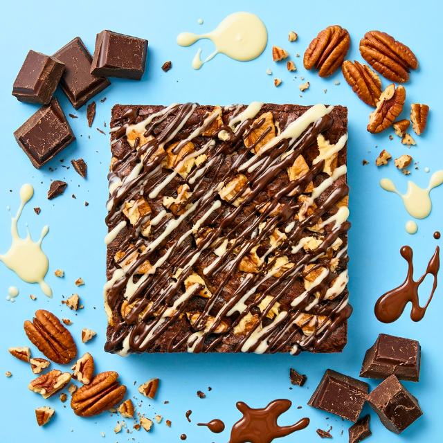 Pecan Drizzle Brownies - Mini Bites Brownie Darling